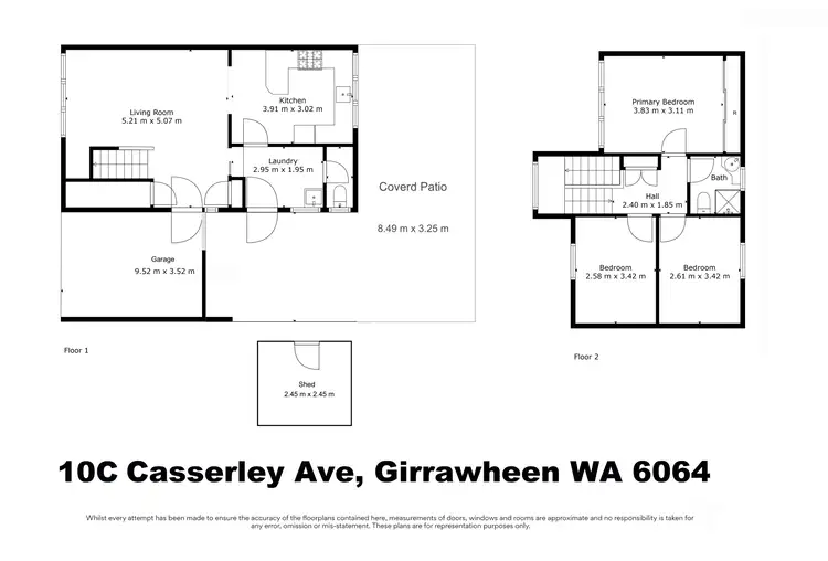 Floorplan of Homely house listing, 10C Casserley Avenue, Girrawheen WA 6064