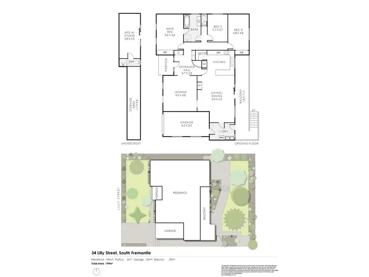 Floorplan of Homely house listing, 34 Lilly Street, South Fremantle WA 6162