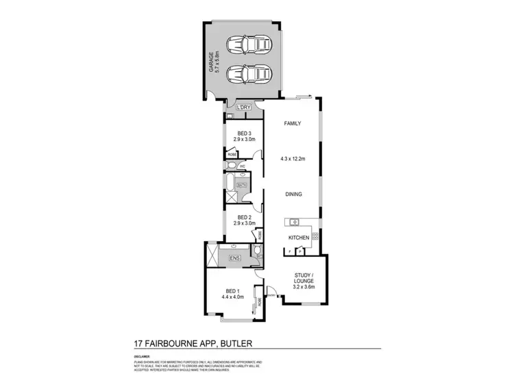 Floorplan of Homely house listing, 17 Fairbourne Approach, Butler WA 6036