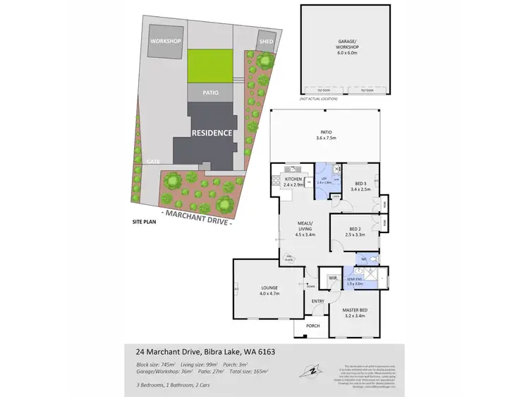 Floorplan of Homely house listing, 24 Marchant Drive, Bibra Lake WA 6163
