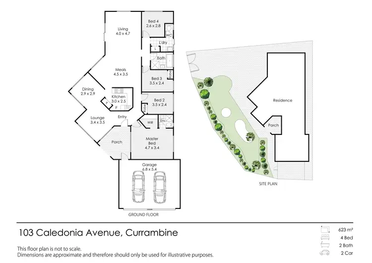 Floorplan of Homely house listing, Lot 668, 103 Caledonia Avenue, Currambine WA 6028