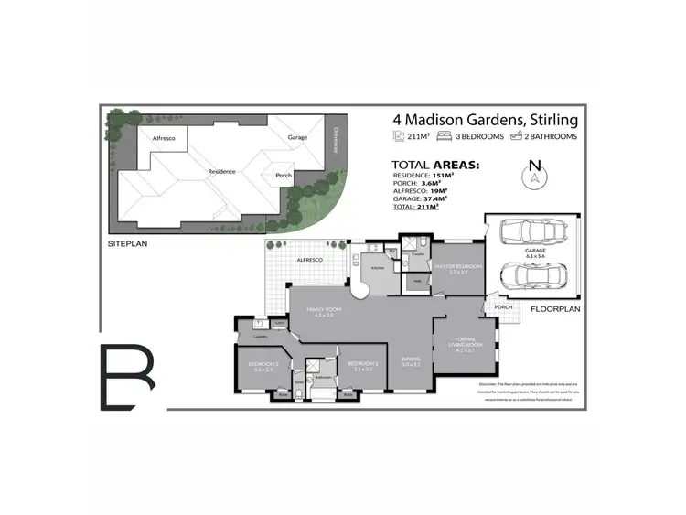 Floorplan of Homely house listing, 4 Madison Gardens, Stirling WA 6021