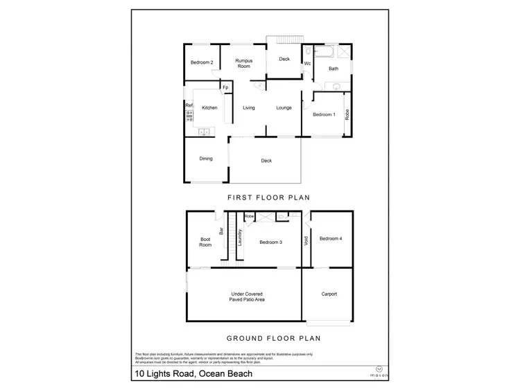 Floorplan of Homely house listing, 10 Lights Road, Ocean Beach WA 6333