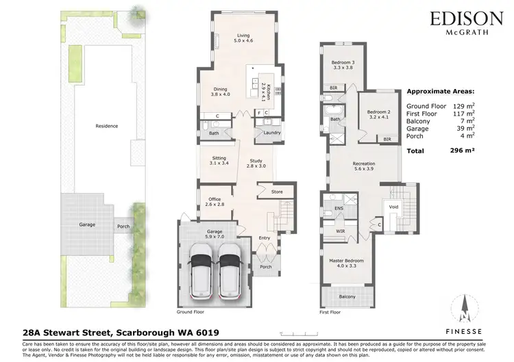 Floorplan of Homely house listing, 28A Stewart Street, Scarborough WA 6019