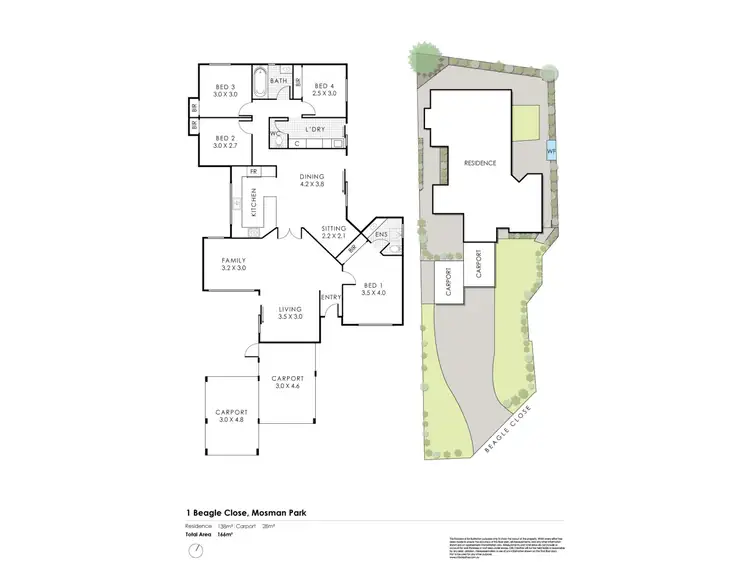 Floorplan of Homely house listing, 1 Beagle Close, Mosman Park WA 6012