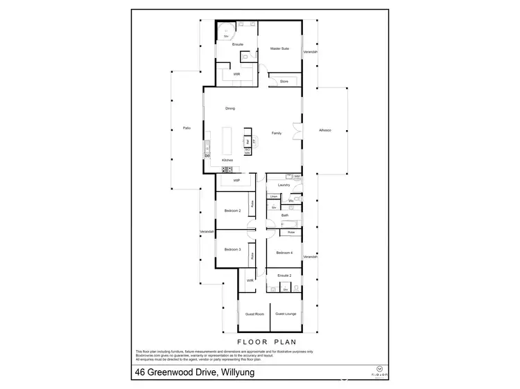 Floorplan of Homely house listing, 46 Greenwood Drive, Willyung WA 6330