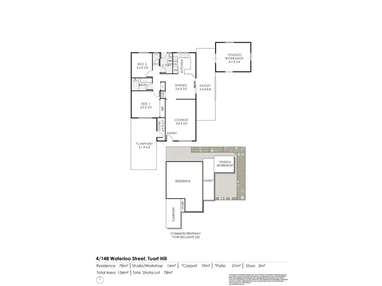 Floorplan of Homely villa listing, 4/148 Waterloo Street, Tuart Hill WA 6060