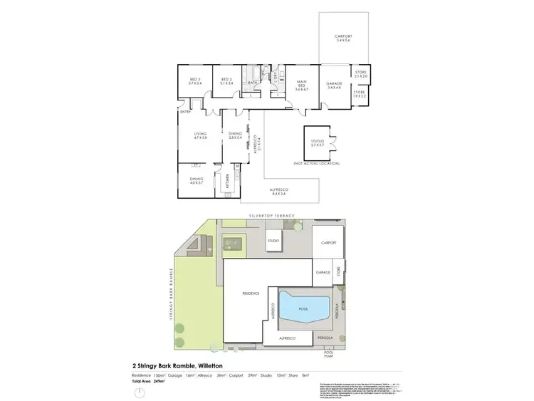 Floorplan of Homely house listing, 2 Stringy Bark Ramble, Willetton WA 6155