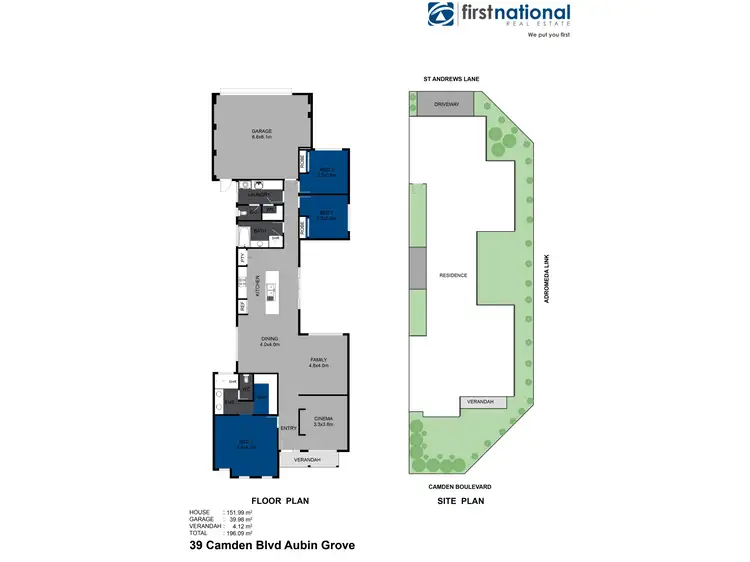 Floorplan of Homely house listing, 39 Camden Boulevard, Aubin Grove WA 6164