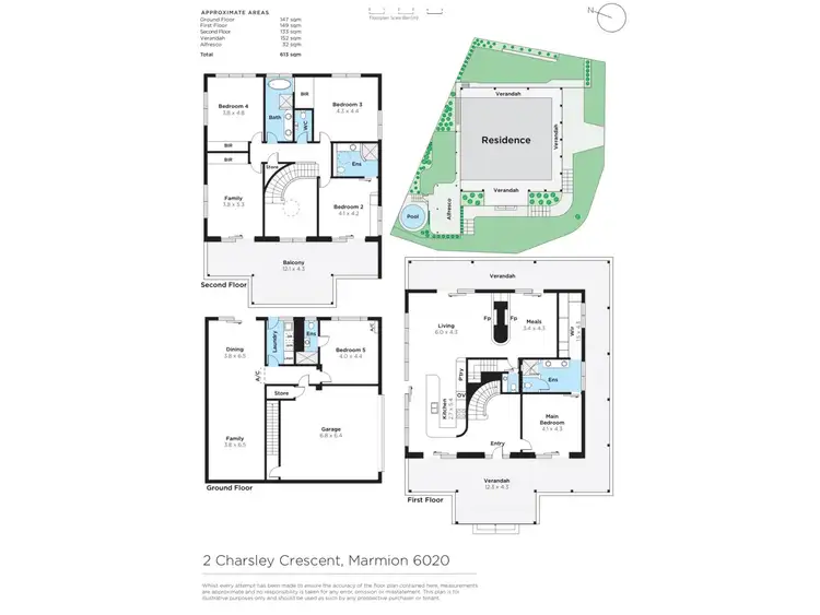 Floorplan of Homely house listing, 2 Charsley Crescent, Marmion WA 6020