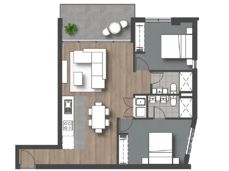 Floorplan of Homely apartment listing, 414/14 Leila Street, Cannington WA 6107
