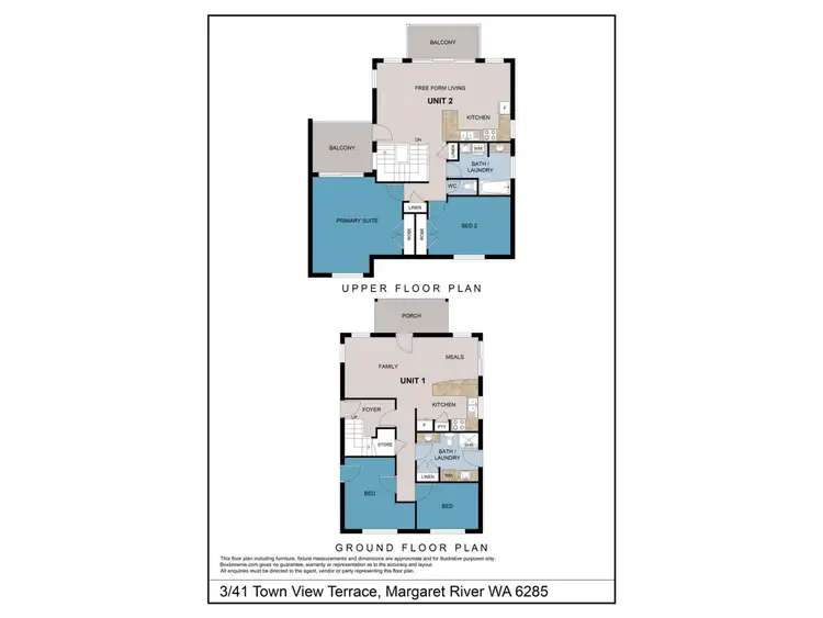 Floorplan of Homely unit listing, 3/41 Town View Terrace, Margaret River WA 6285