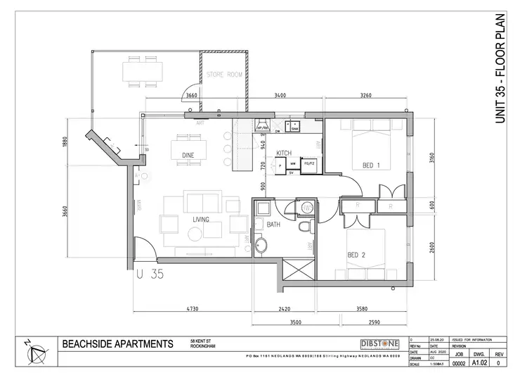 Floorplan of Homely apartment listing, 35/58 Kent Street, Rockingham WA 6168
