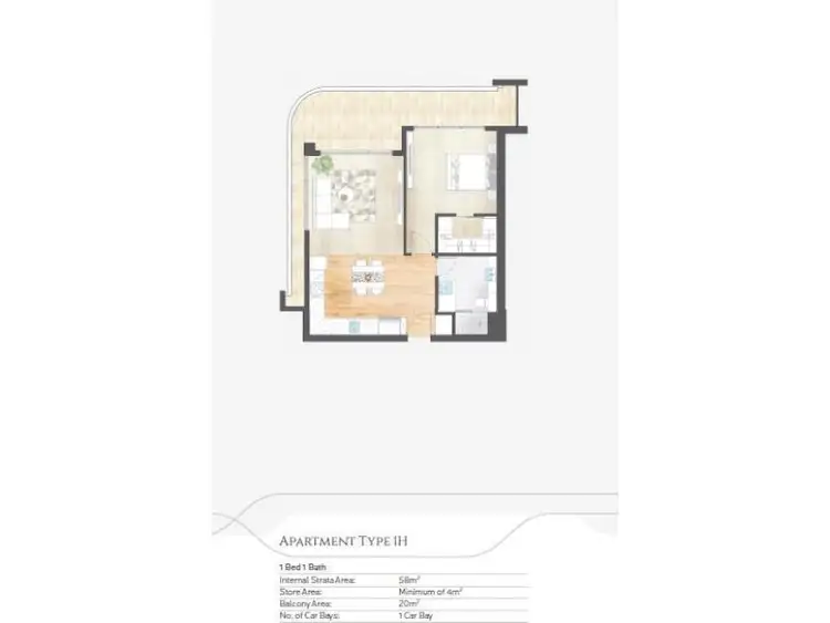 Floorplan of Homely apartment listing, 1609/118 Goodwood Parade, Burswood WA 6100