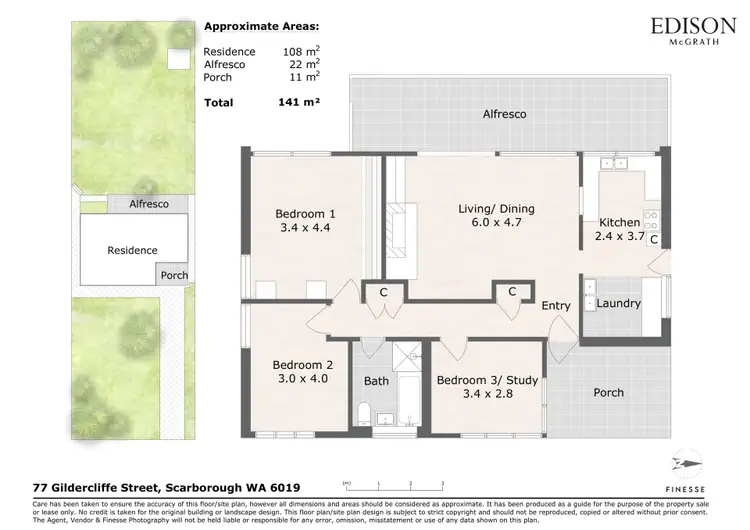 Floorplan of Homely house listing, 77 Gildercliffe Street, Scarborough WA 6019