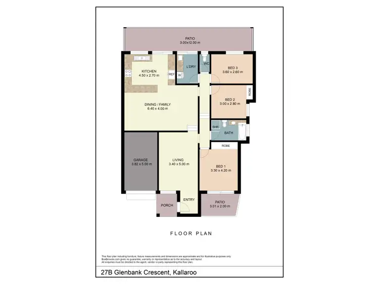 Floorplan of Homely house listing, 27B Glenbank Crescent, Kallaroo WA 6025