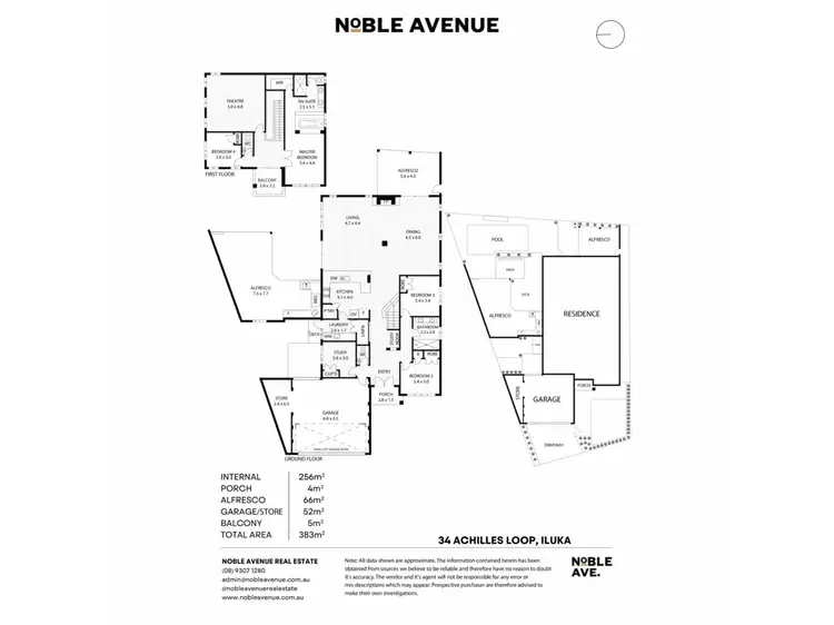 Floorplan of Homely house listing, 34 Achilles Loop, Iluka WA 6028