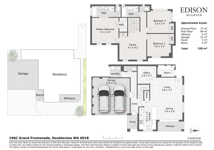 Floorplan of Homely house listing, 196C Grand Promenade, Doubleview WA 6018