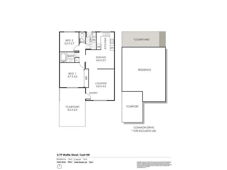 Floorplan of Homely villa listing, 2/79 Wattle Street, Tuart Hill WA 6060