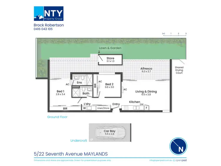 Floorplan of Homely apartment listing, 5/22 Seventh Avenue, Maylands WA 6051