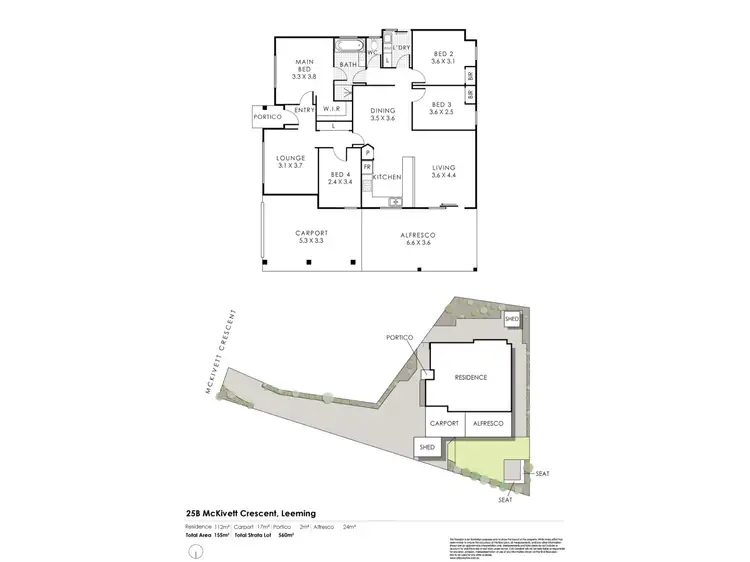 Floorplan of Homely house listing, 25B McKivett Crescent, Leeming WA 6149