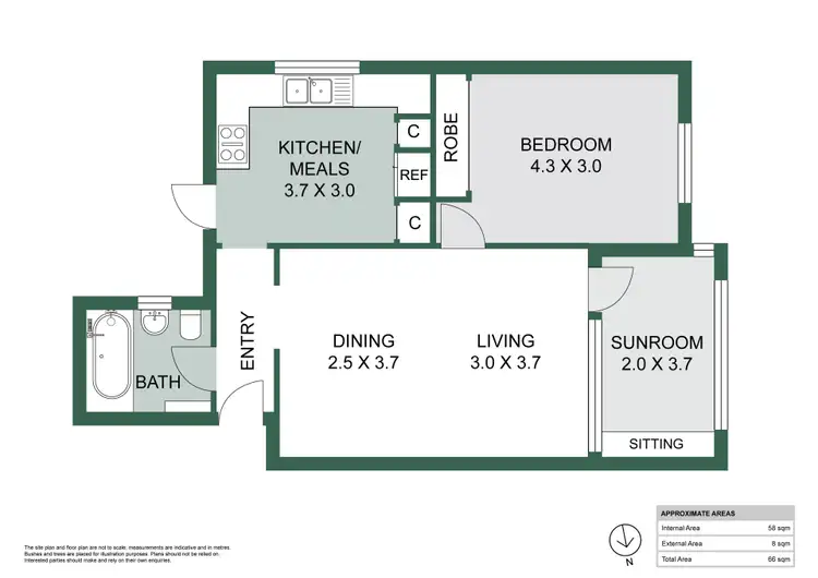 Floorplan of Homely apartment listing, 6/545 William Street, Mount Lawley WA 6050