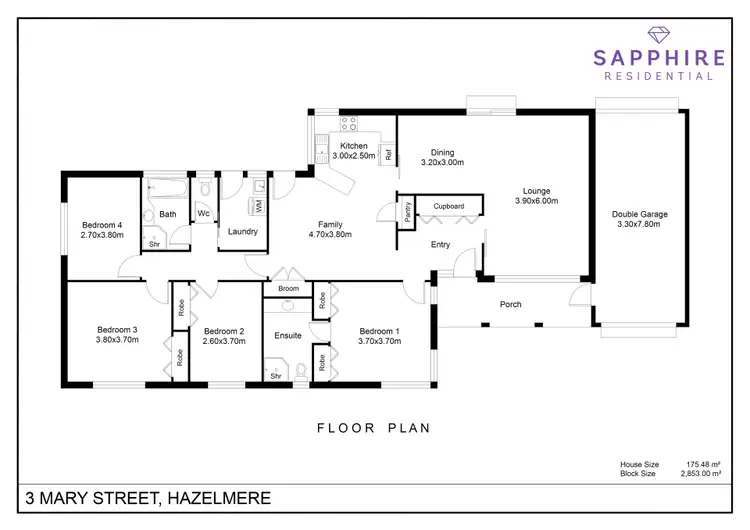 Floorplan of Homely house listing, Lot 88, 3 Mary Street, Hazelmere WA 6055