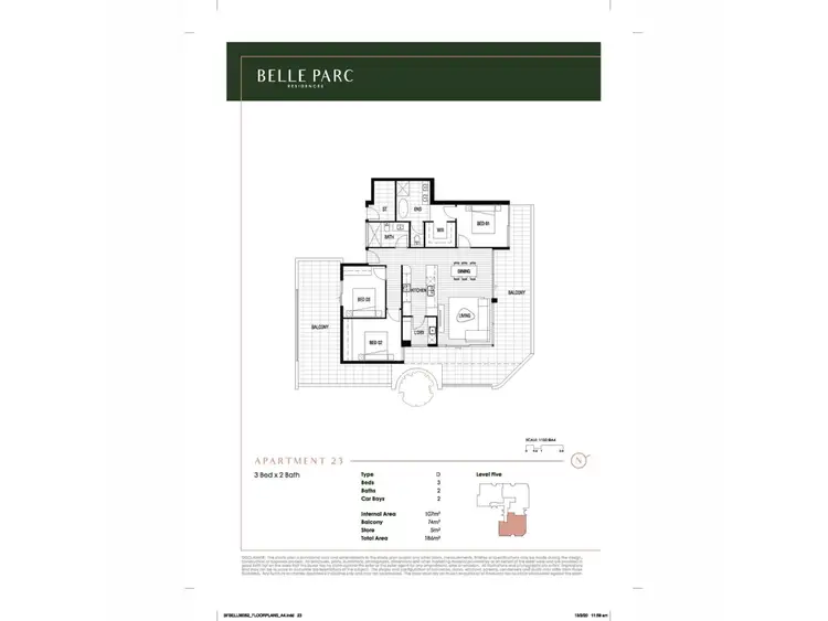 Floorplan of Homely apartment listing, 23/55 McCallum Lane, Victoria Park WA 6100