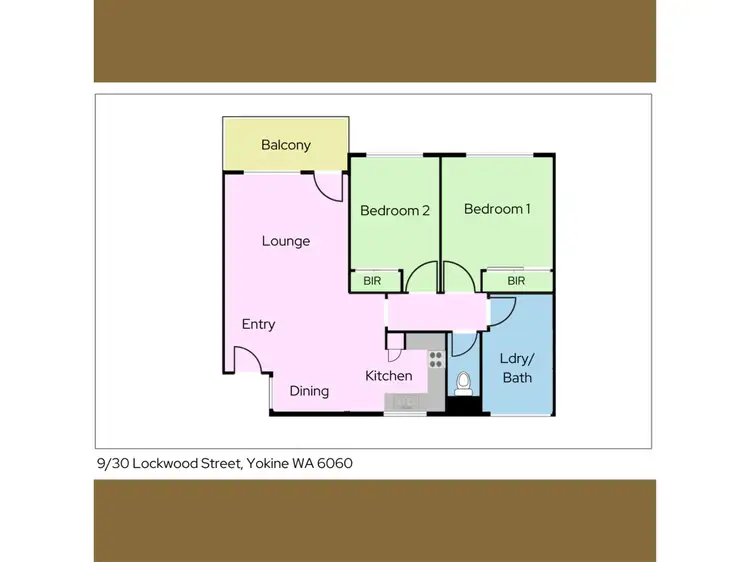 Floorplan of Homely apartment listing, 9/30 Lockwood Street, Yokine WA 6060