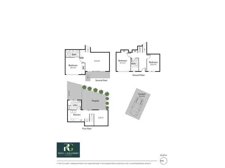 Floorplan of Homely townhouse listing, 15/469 Canning Highway, Melville WA 6156