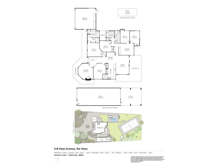 Floorplan of Homely house listing, 218 Vines Avenue, The Vines WA 6069