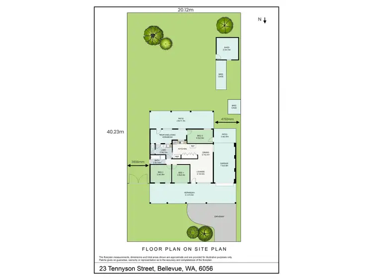 Floorplan of Homely house listing, 23 Tennyson Street, Bellevue WA 6056