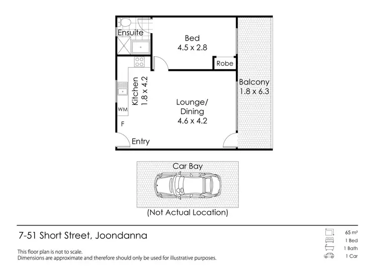 Floorplan of Homely unit listing, 7/51 Short Street, Joondanna WA 6060