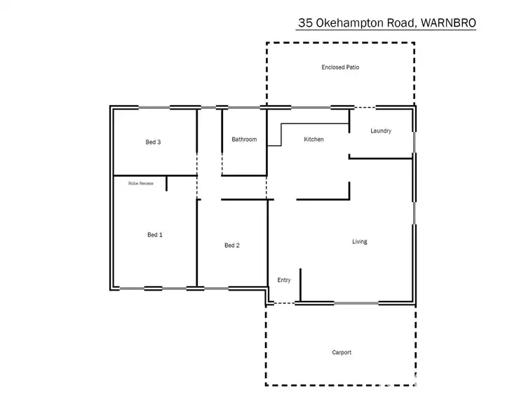 Floorplan of Homely house listing, 35 Okehampton Road, Warnbro WA 6169