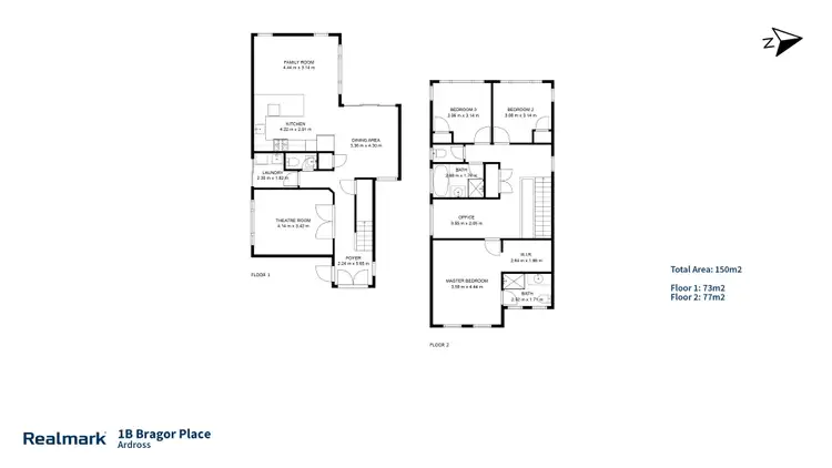 Floorplan of Homely house listing, 1B Bragor Place, Ardross WA 6153