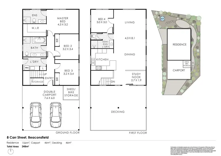 Floorplan of Homely house listing, 8 Carr Street, Beaconsfield WA 6162