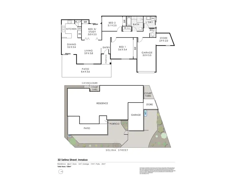 Floorplan of Homely villa listing, 32 Selina Street, Innaloo WA 6018