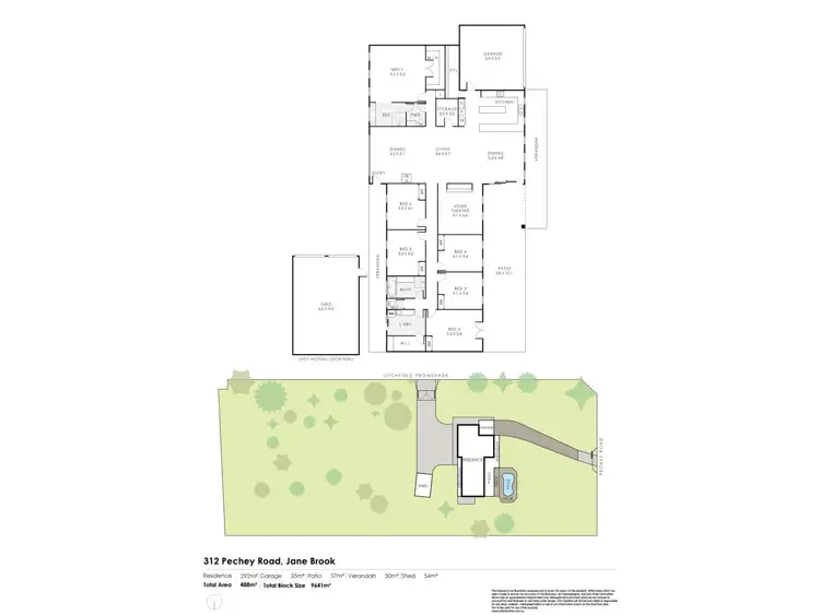 Floorplan of Homely house listing, 312 Pechey Road, Jane Brook WA 6056