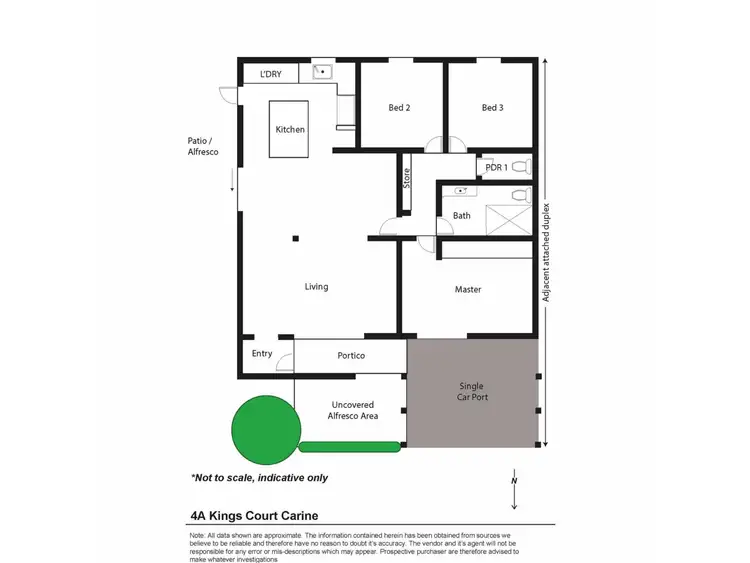 Floorplan of Homely house listing, 4A Kings Court, Carine WA 6020