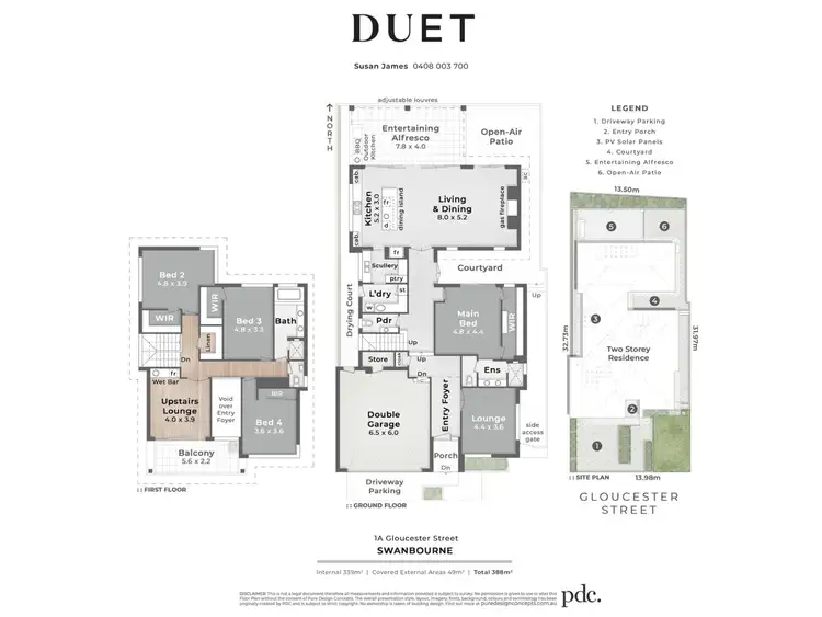Floorplan of Homely house listing, 1A Gloucester Street, Swanbourne WA 6010
