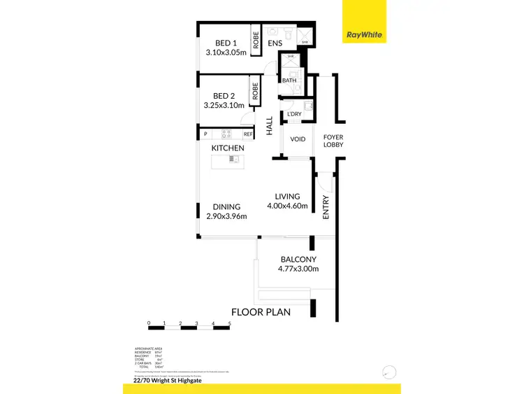 Floorplan of Homely apartment listing, 22/70 Wright Street, Highgate WA 6003