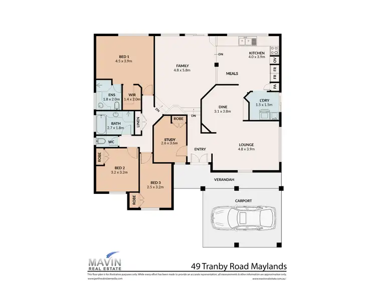 Floorplan of Homely house listing, 49 Tranby Road, Maylands WA 6051