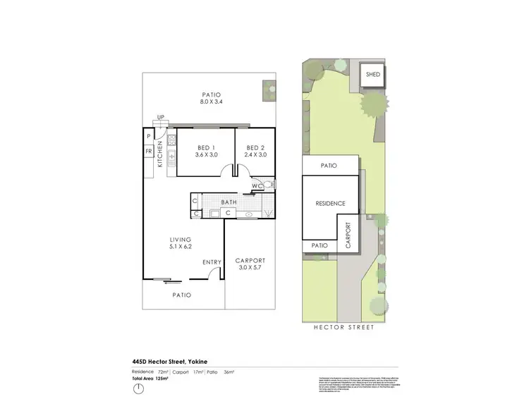 Floorplan of Homely house listing, 445D Hector Street, Yokine WA 6060