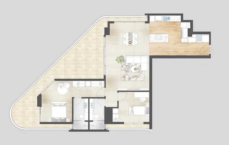 Floorplan of Homely apartment listing, 610/118 Goodwood Parade, Burswood WA 6100