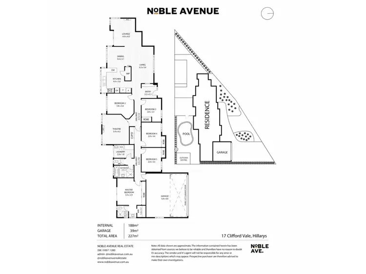 Floorplan of Homely house listing, 17 Clifford Vale, Hillarys WA 6025