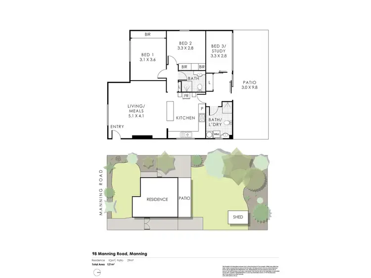Floorplan of Homely house listing, 98 Manning Road, Manning WA 6152