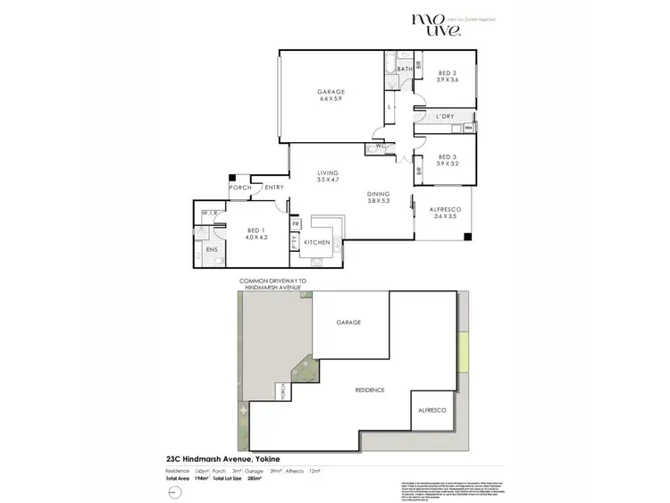 Floorplan of Homely villa listing, 23C Hindmarsh Avenue, Yokine WA 6060
