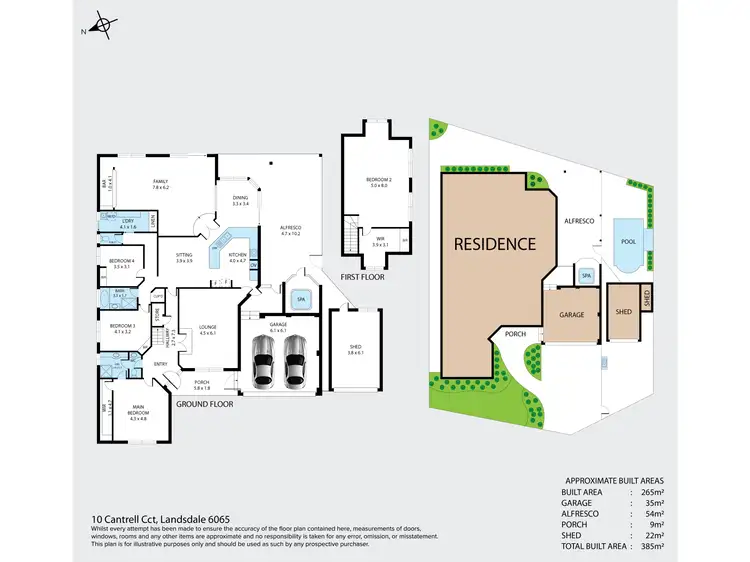 Floorplan of Homely house listing, 10 Cantrell Circuit, Landsdale WA 6065
