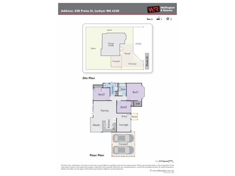 Floorplan of Homely house listing, 32 Preiss Street, Lockyer WA 6330