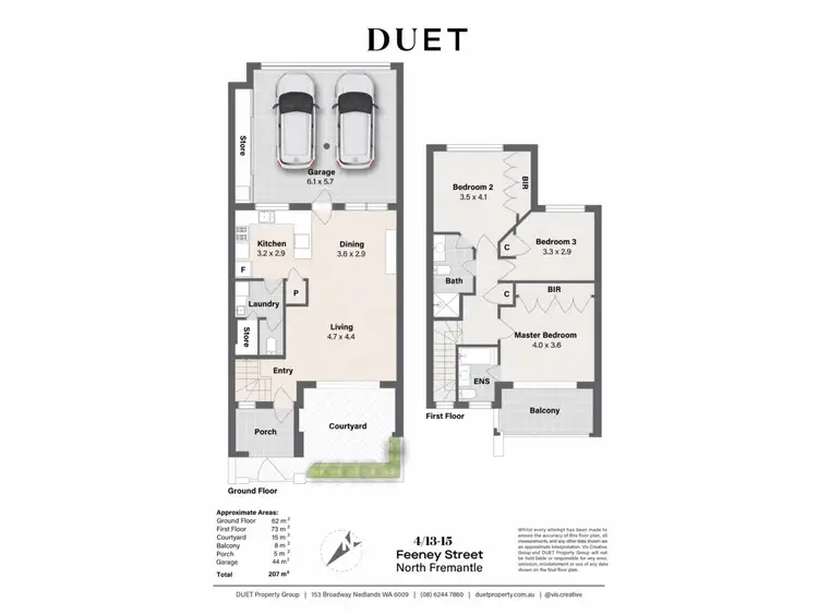 Floorplan of Homely house listing, 4/13-15 Feeney Street, North Fremantle WA 6159